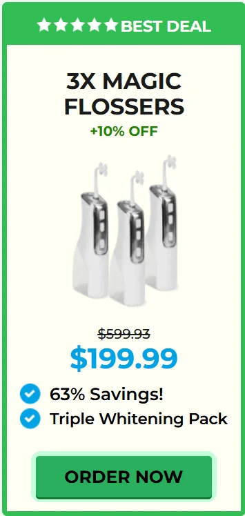 3x Miracle Smile Magic Flosser