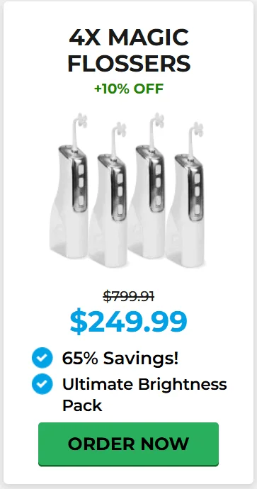 4x Miracle Smile Magic Flosser